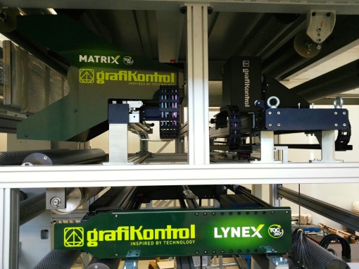 Progrex rappresenta la combinazione del sistema di controllo del processo di stampa Matrix e del sistema di ispezione al 100% Lynex. 