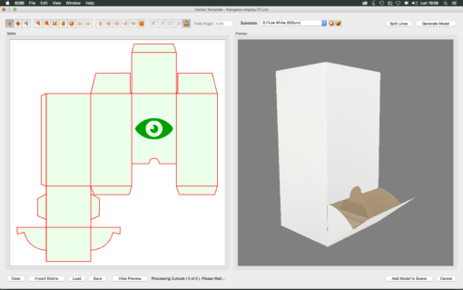 Il passaggio dal disegno tecnico al rendering 3D è gestito da IC3D che applica i parametri rilevati dalla libreria dei materiali.